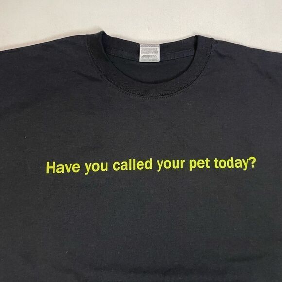 Petchatz Talk To Dog Promo Graphic T-shirt Men XL Black Short Sleeve - Picture 2 of 7